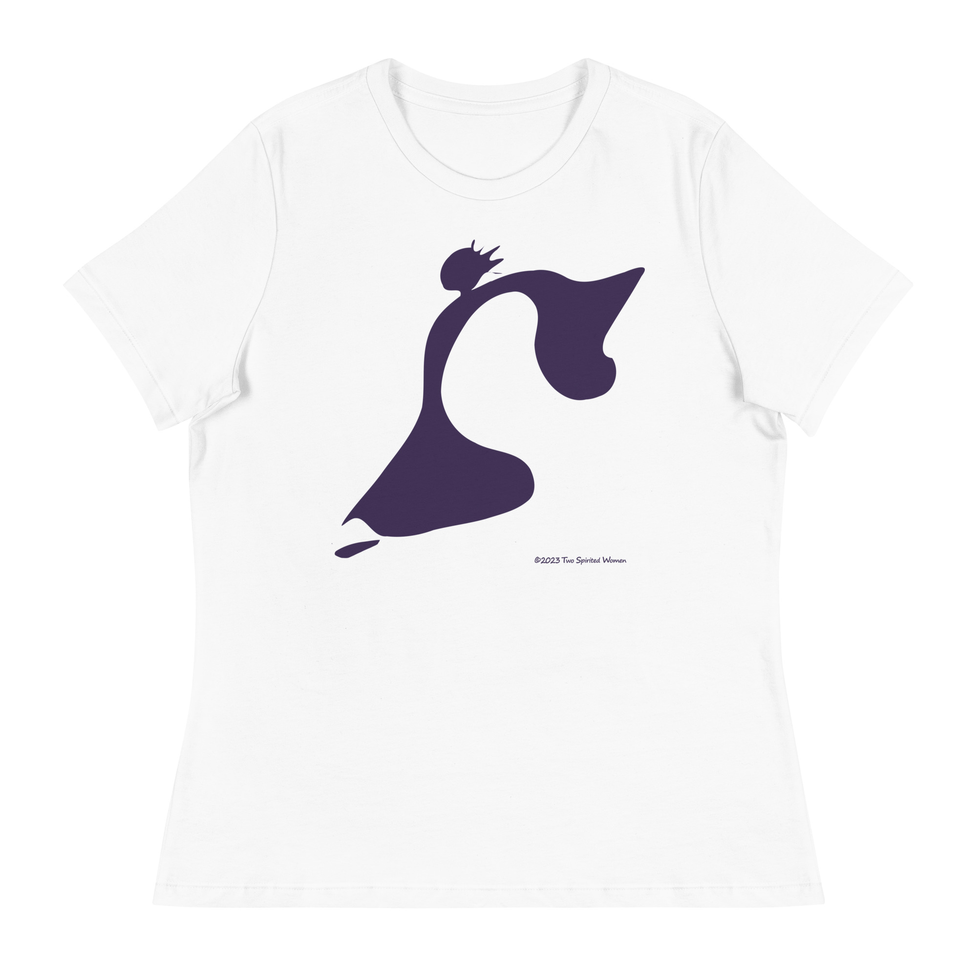 TAKE THE LEAP (purple) - Women's Relaxed T-Shirt - Image 11