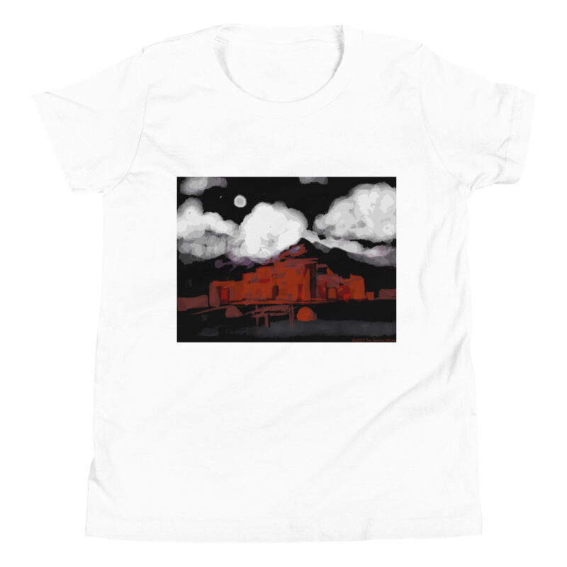 TAOS PUEBLO NIGHT - Youth T-Shirt - Image 7