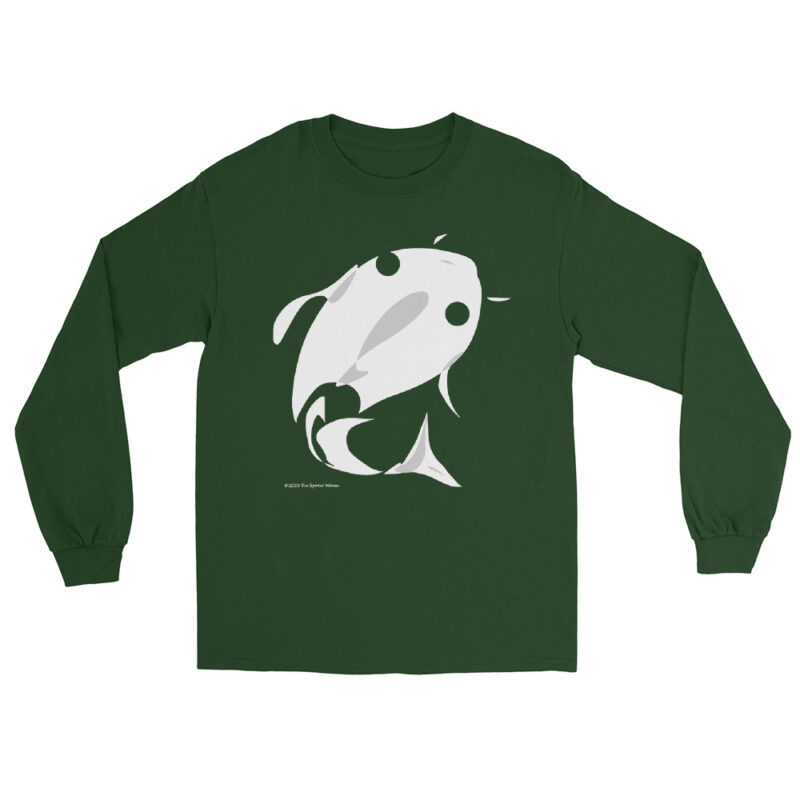 WHITE FISH - Men’s Long Sleeve Shirt - Image 4