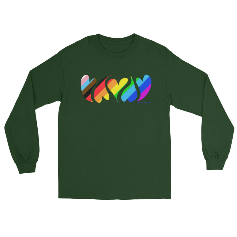 HEARTS OF PRIDE - Men’s Long Sleeve Tee - Image 5