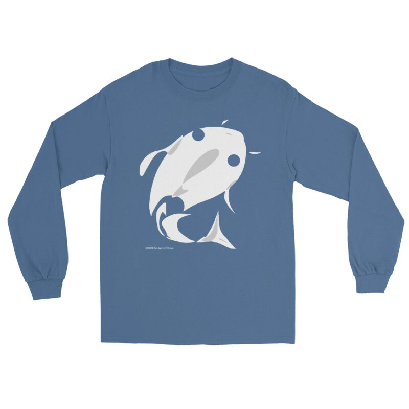 WHITE FISH - Men’s Long Sleeve Shirt - Image 8