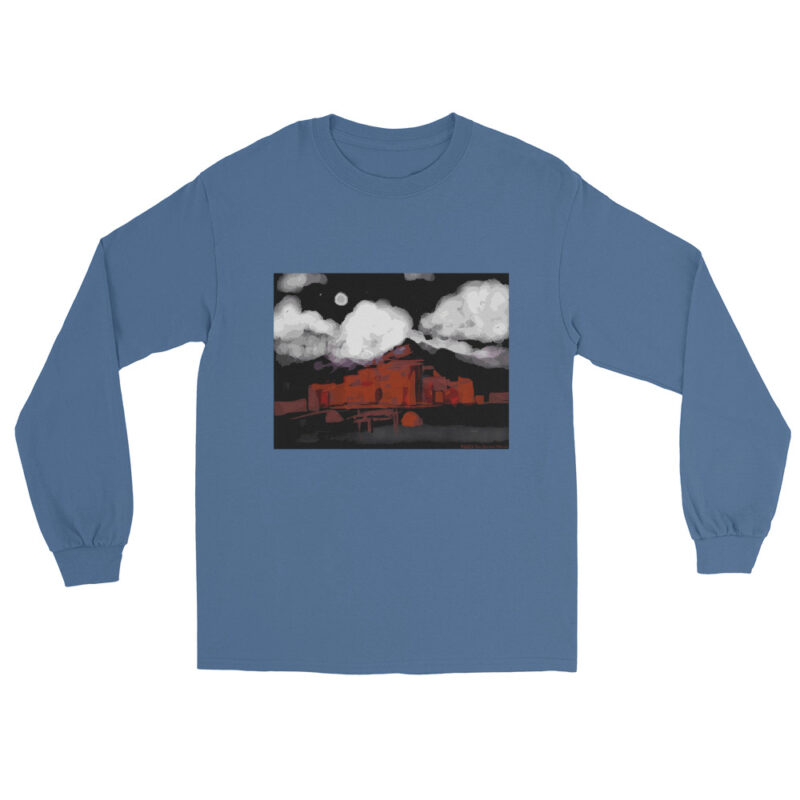 TAOS PUEBLO NIGHT - Men’s Long Sleeve Tee - Image 7