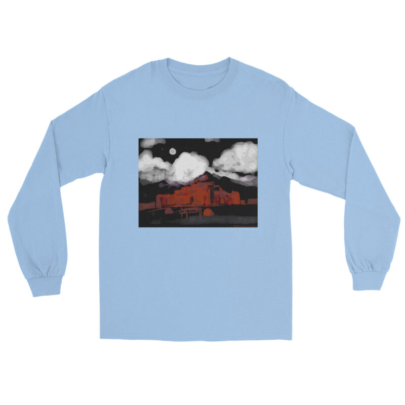 TAOS PUEBLO NIGHT - Men’s Long Sleeve Tee - Image 9