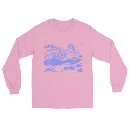 LILAC MOUNTAINS & SUN - Men’s Long Sleeve Tee