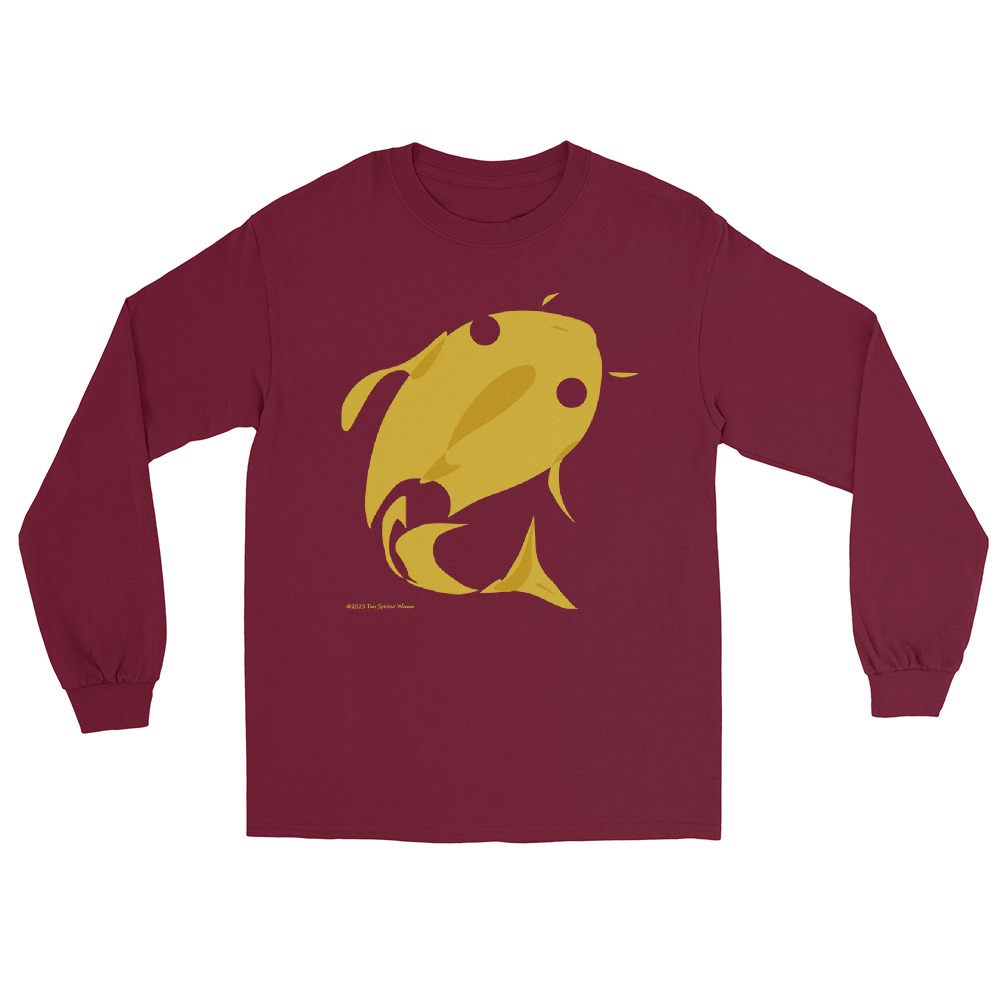 GOLD FISH - Men’s Long Sleeve Tee - Image 4