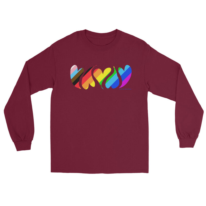 HEARTS OF PRIDE - Men’s Long Sleeve Tee - Image 4
