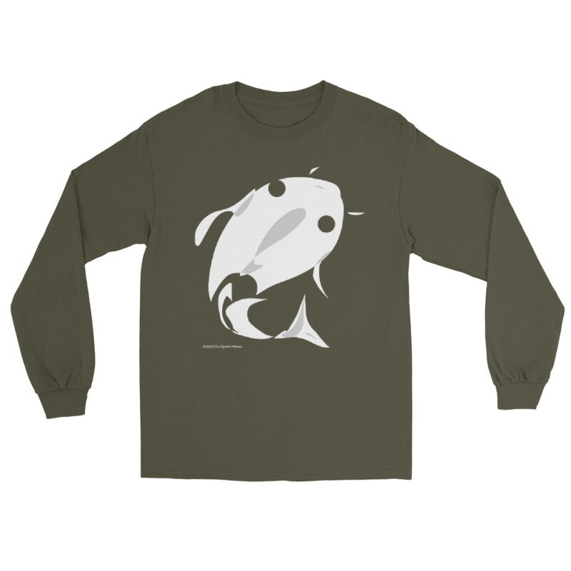 WHITE FISH - Men’s Long Sleeve Shirt - Image 7