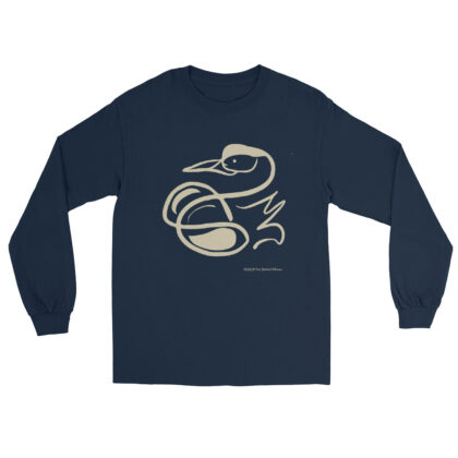 CREAM SWAN - Men’s Long Sleeve Tee