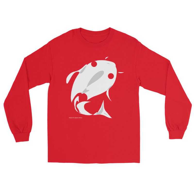 WHITE FISH - Men’s Long Sleeve Shirt - Image 5