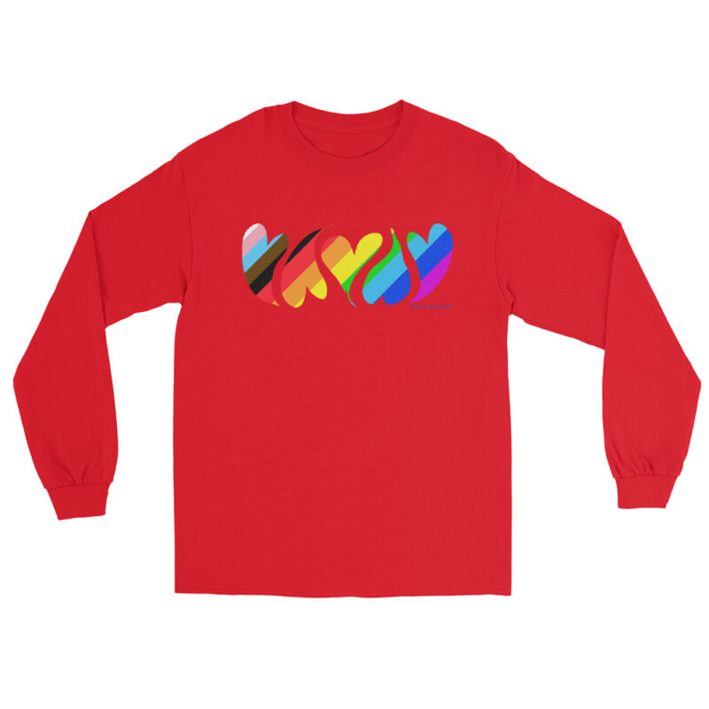 HEARTS OF PRIDE - Men’s Long Sleeve Tee - Image 6