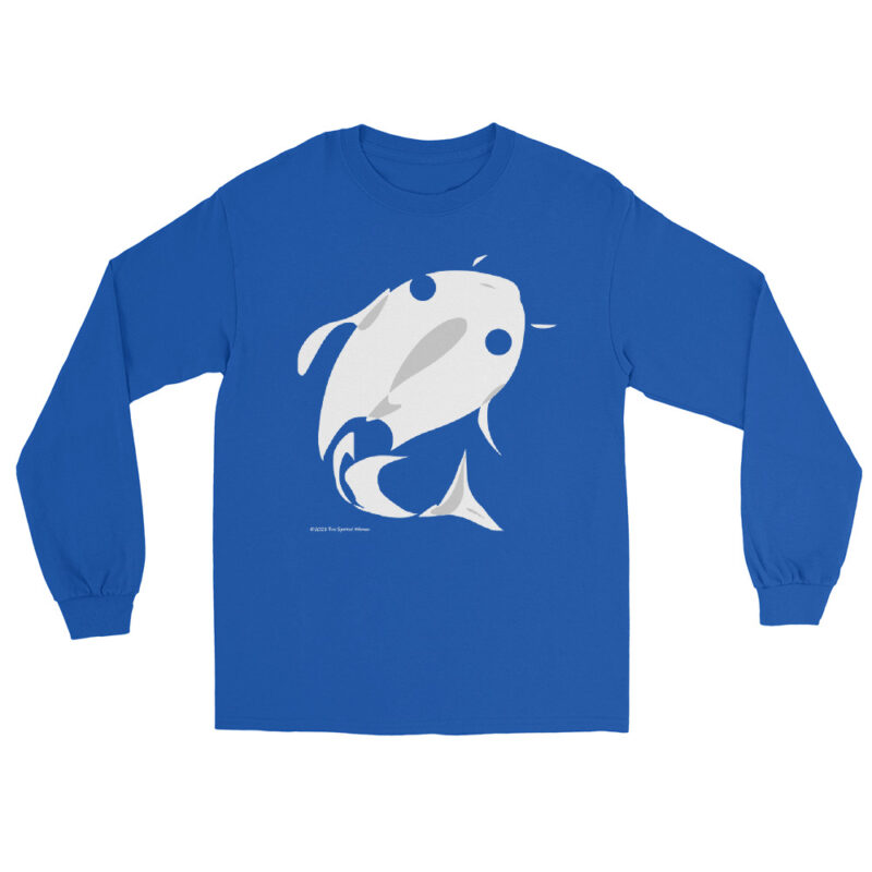 WHITE FISH - Men’s Long Sleeve Shirt - Image 6