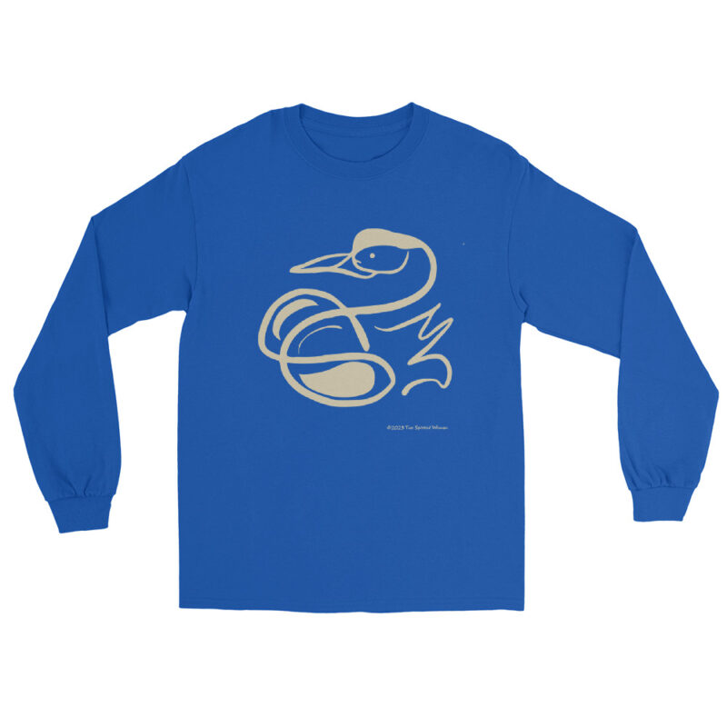 CREAM SWAN - Men’s Long Sleeve Tee - Image 6