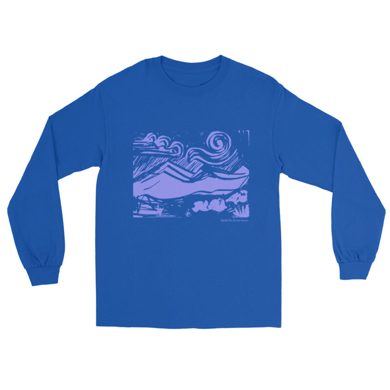 LILAC MOUNTAINS & SUN - Men’s Long Sleeve Tee - Image 6
