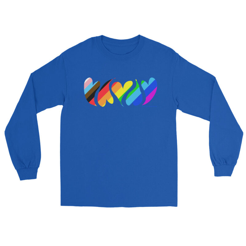 HEARTS OF PRIDE - Men’s Long Sleeve Tee - Image 7