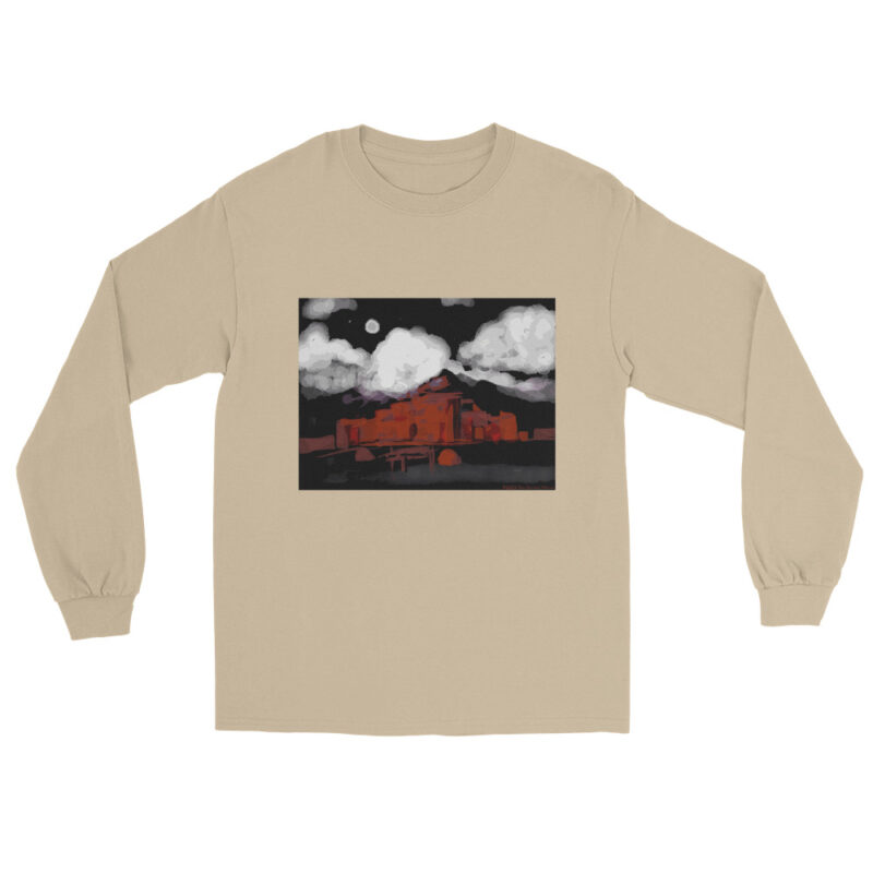 TAOS PUEBLO NIGHT - Men’s Long Sleeve Tee - Image 10