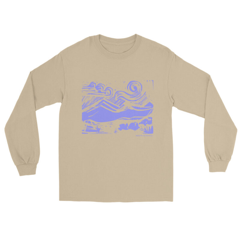 LILAC MOUNTAINS & SUN - Men’s Long Sleeve Tee - Image 10