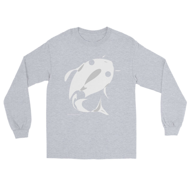 WHITE FISH - Men’s Long Sleeve Shirt - Image 9