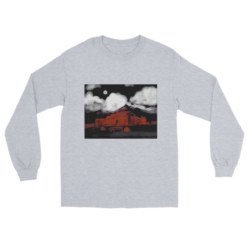 TAOS PUEBLO NIGHT - Men’s Long Sleeve Tee - Image 8