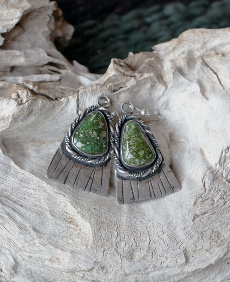 J105 - Sonoran Gold Turquoise Earrings - Image 4