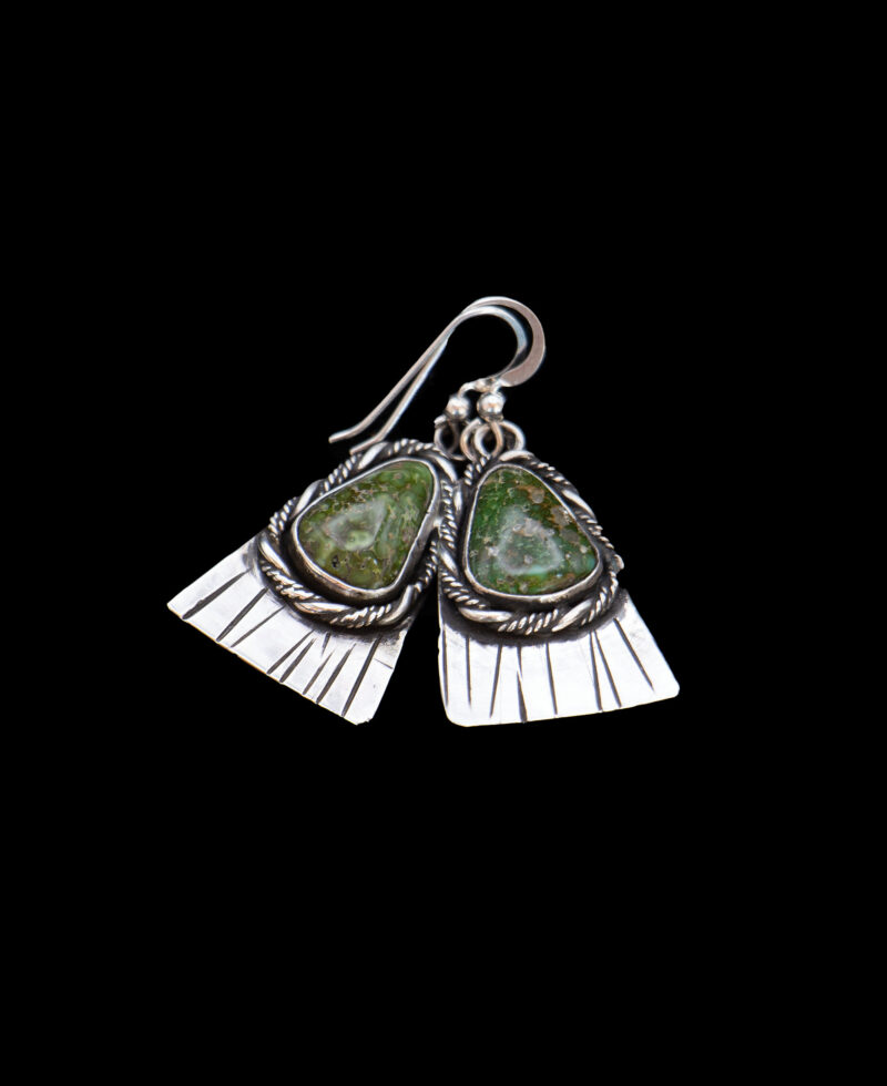 J105 - Sonoran Gold Turquoise Earrings - Image 3