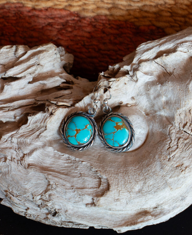 J109 - Thunderbird Turquoise Earrings