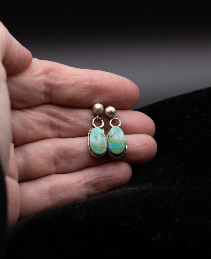 J111 - Small Kingman Turquoise Earrings
