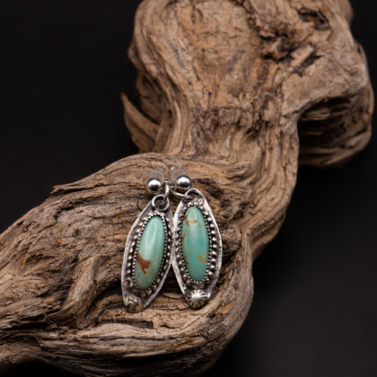 J115 - Kingman Turquoise Earrings #2