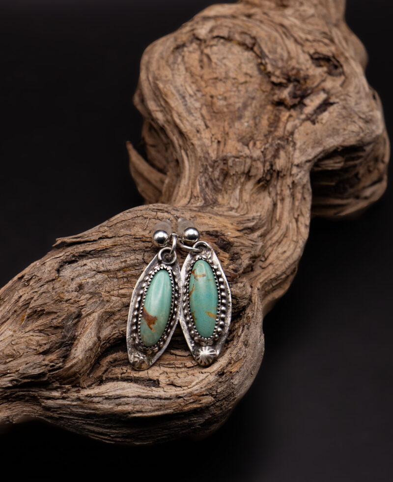J115 - Kingman Turquoise Earrings #2