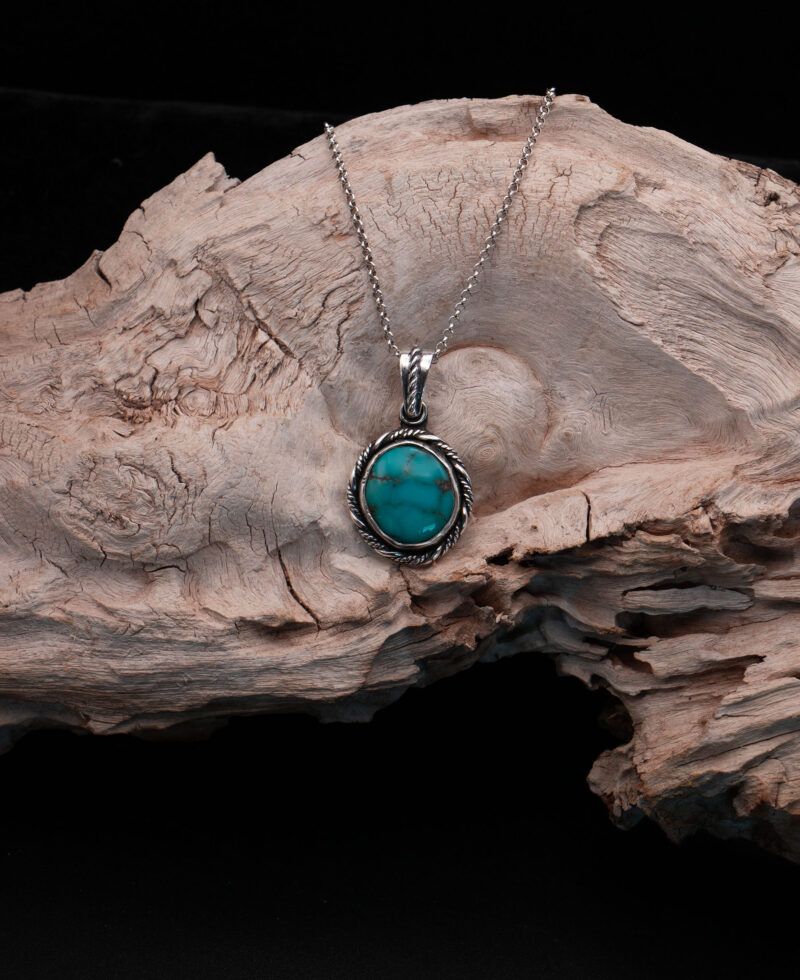J120 - Thunderbird Turquoise Pendant #1 - Image 3