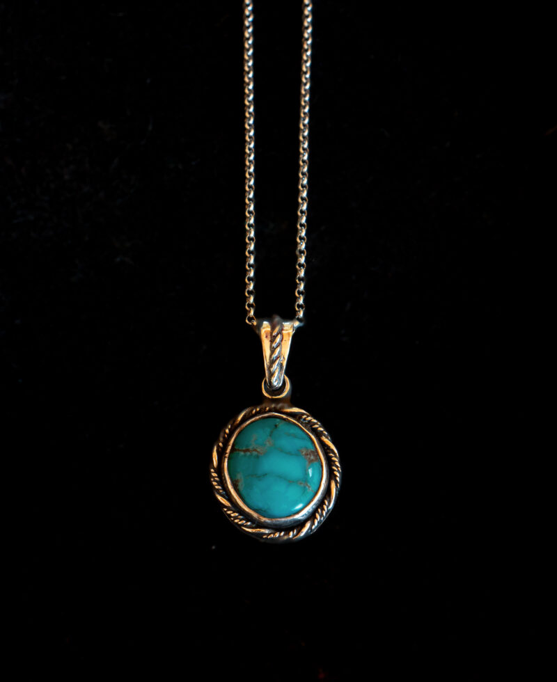 J120 - Thunderbird Turquoise Pendant #1 - Image 2