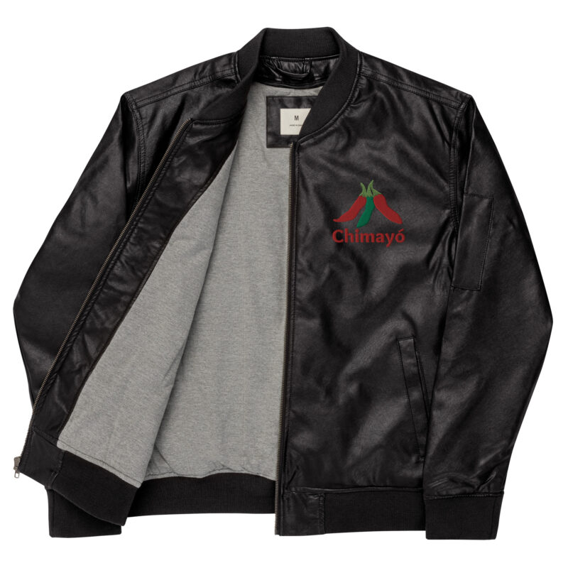 CHIMAYO CHILE - Faux Leather Bomber Jacket - Image 2