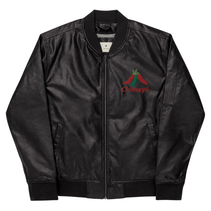 CHIMAYO CHILE - Faux Leather Bomber Jacket