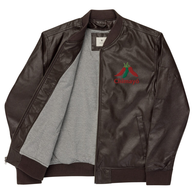 CHIMAYO CHILE - Faux Leather Bomber Jacket - Image 4