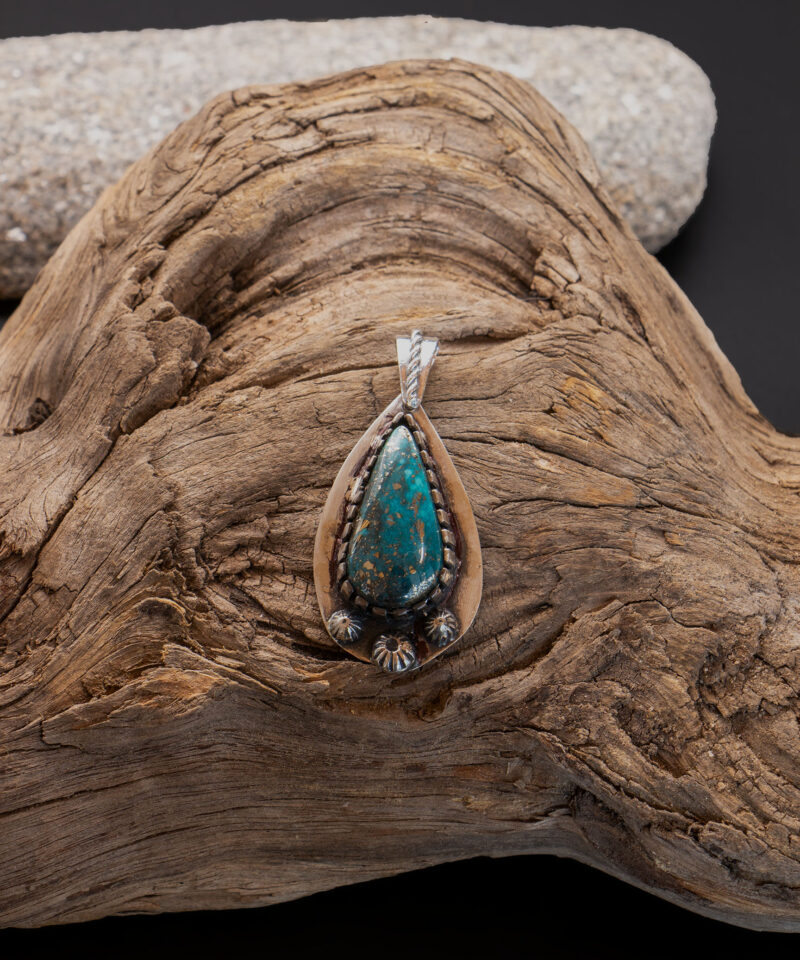 J129 Nacozari Turquoise Drop Pendant (No. 1) - Image 2