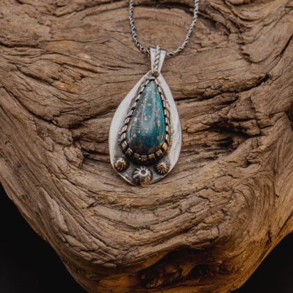 J129 Nacozari Turquoise Drop Pendant (No. 1)