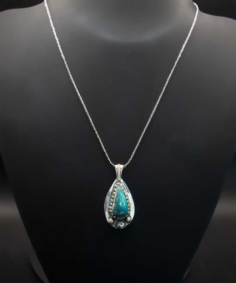 J129 Nacozari Turquoise Drop Pendant (No. 1) - Image 3