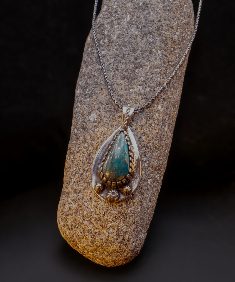 J129 Nacozari Turquoise Drop Pendant (No. 1) - Image 4