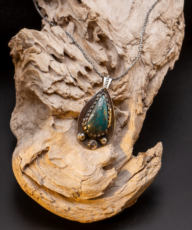 J129 Nacozari Turquoise Drop Pendant (No. 1) - Image 6