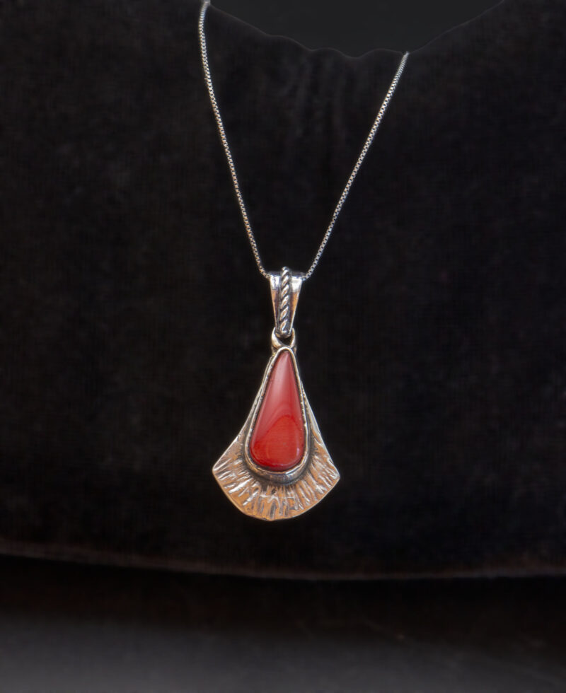 J126 Fan-Shaped Rosarita Pendant - Image 6