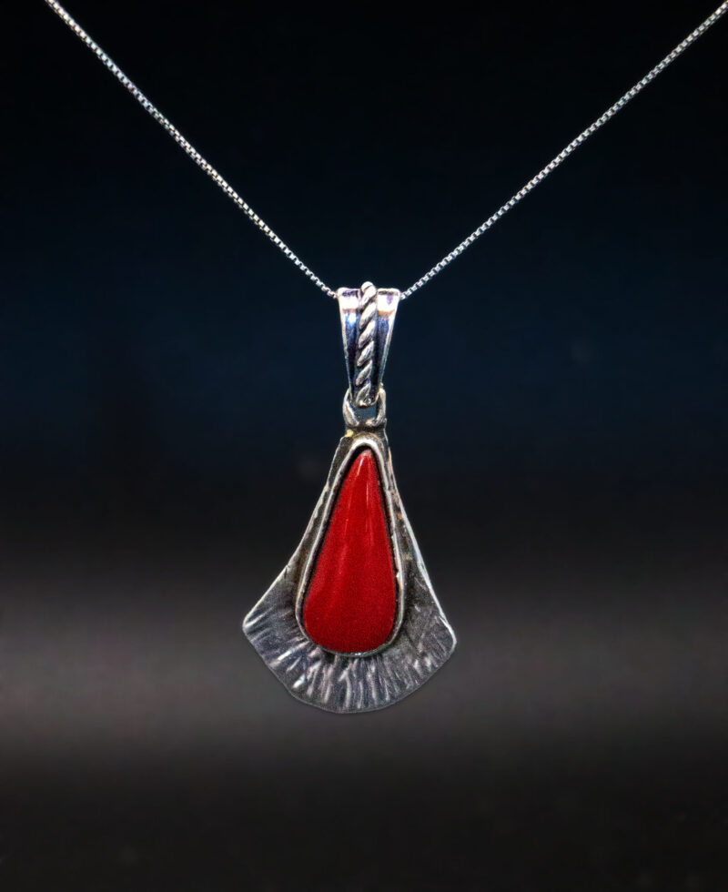 J126 Fan-Shaped Rosarita Pendant - Image 5