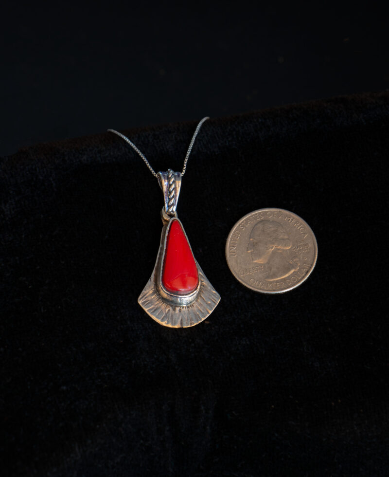 J126 Fan-Shaped Rosarita Pendant - Image 4