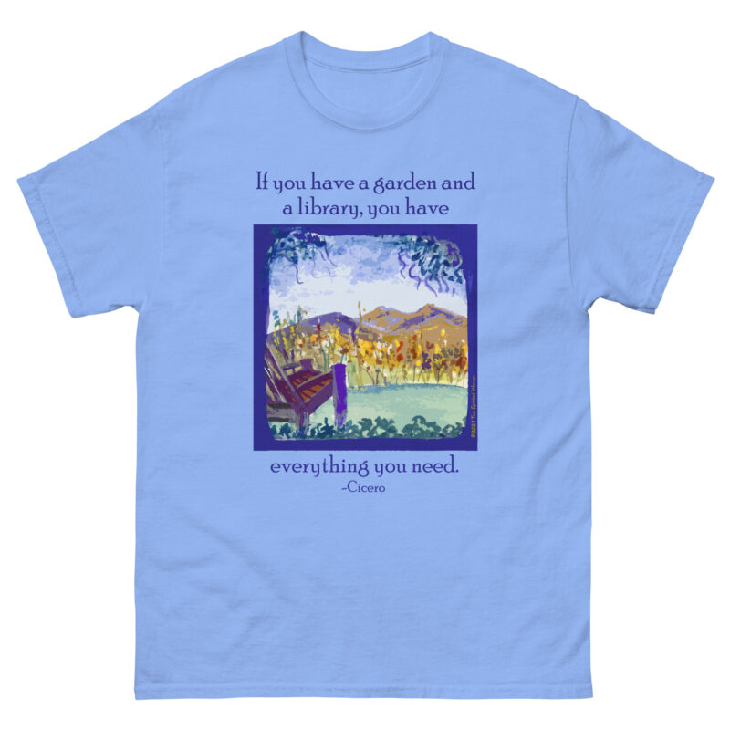 A GARDEN AND A LIBRARY - Men's Classic Tee - Image 7