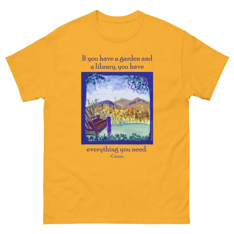 A GARDEN AND A LIBRARY - Men's Classic Tee