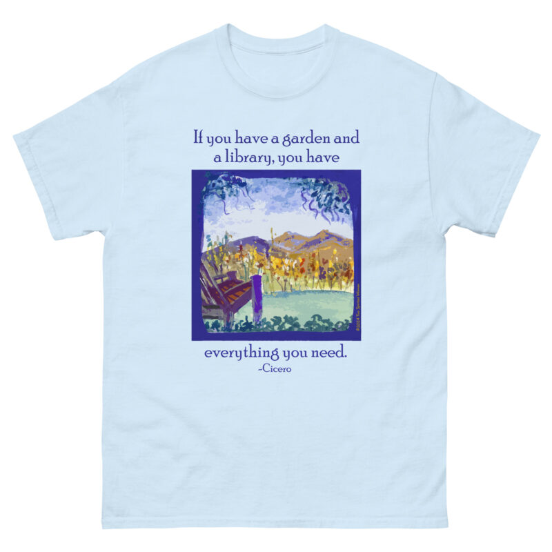 A GARDEN AND A LIBRARY - Men's Classic Tee - Image 12
