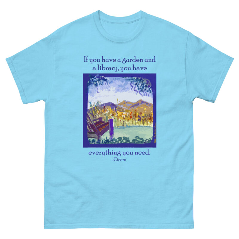 A GARDEN AND A LIBRARY - Men's Classic Tee - Image 10