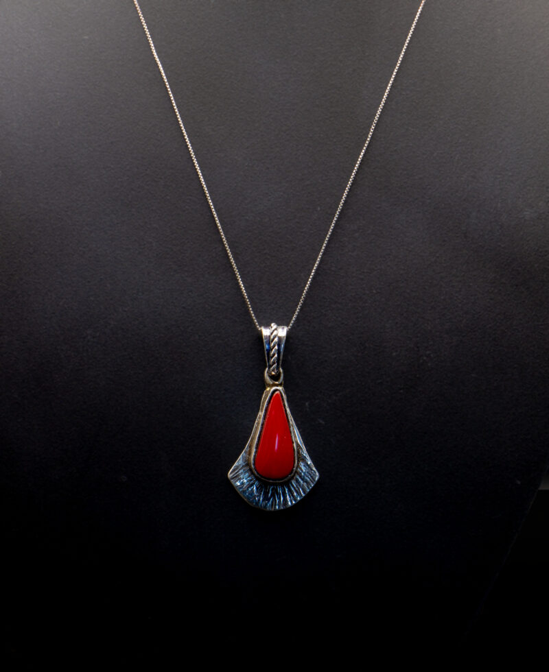 J126 Fan-Shaped Rosarita Pendant - Image 9