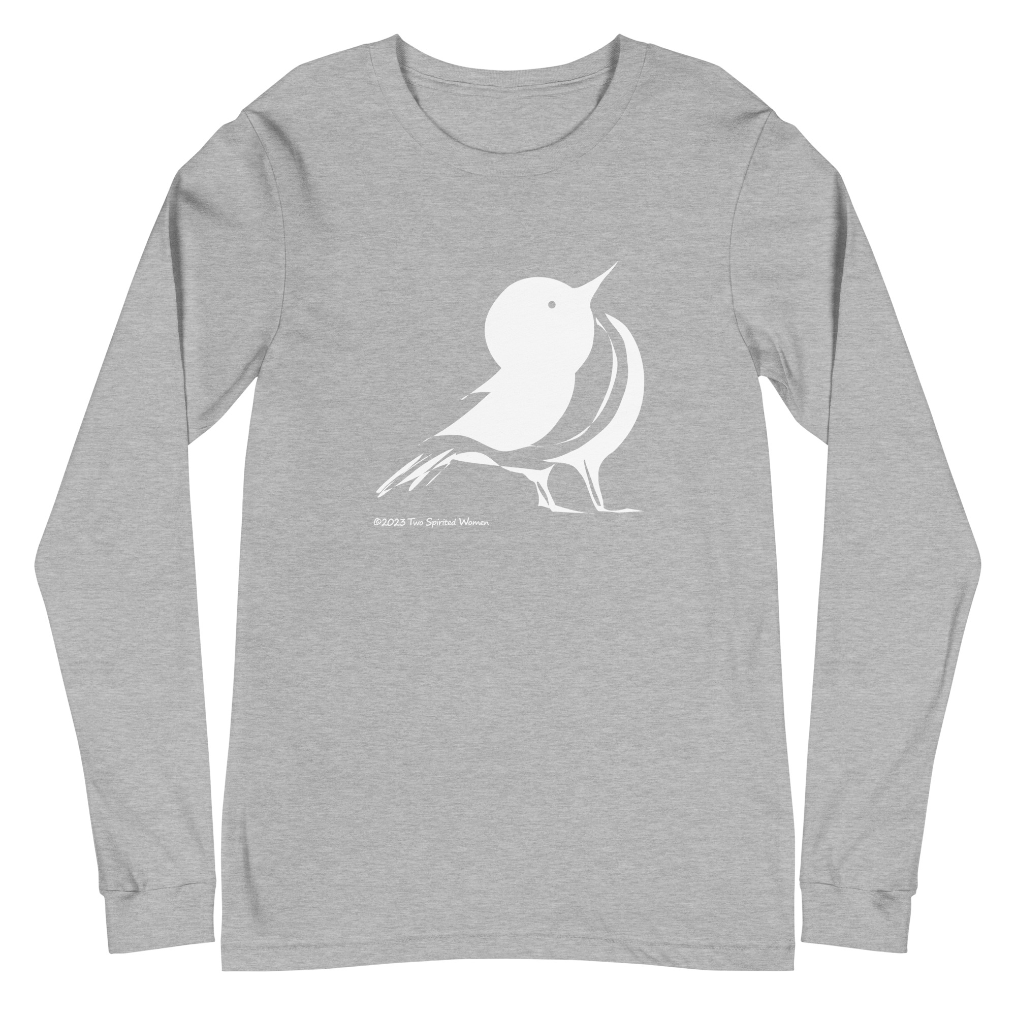 WHITE SONGBIRD - Unisex Long Sleeve Tee - Image 13
