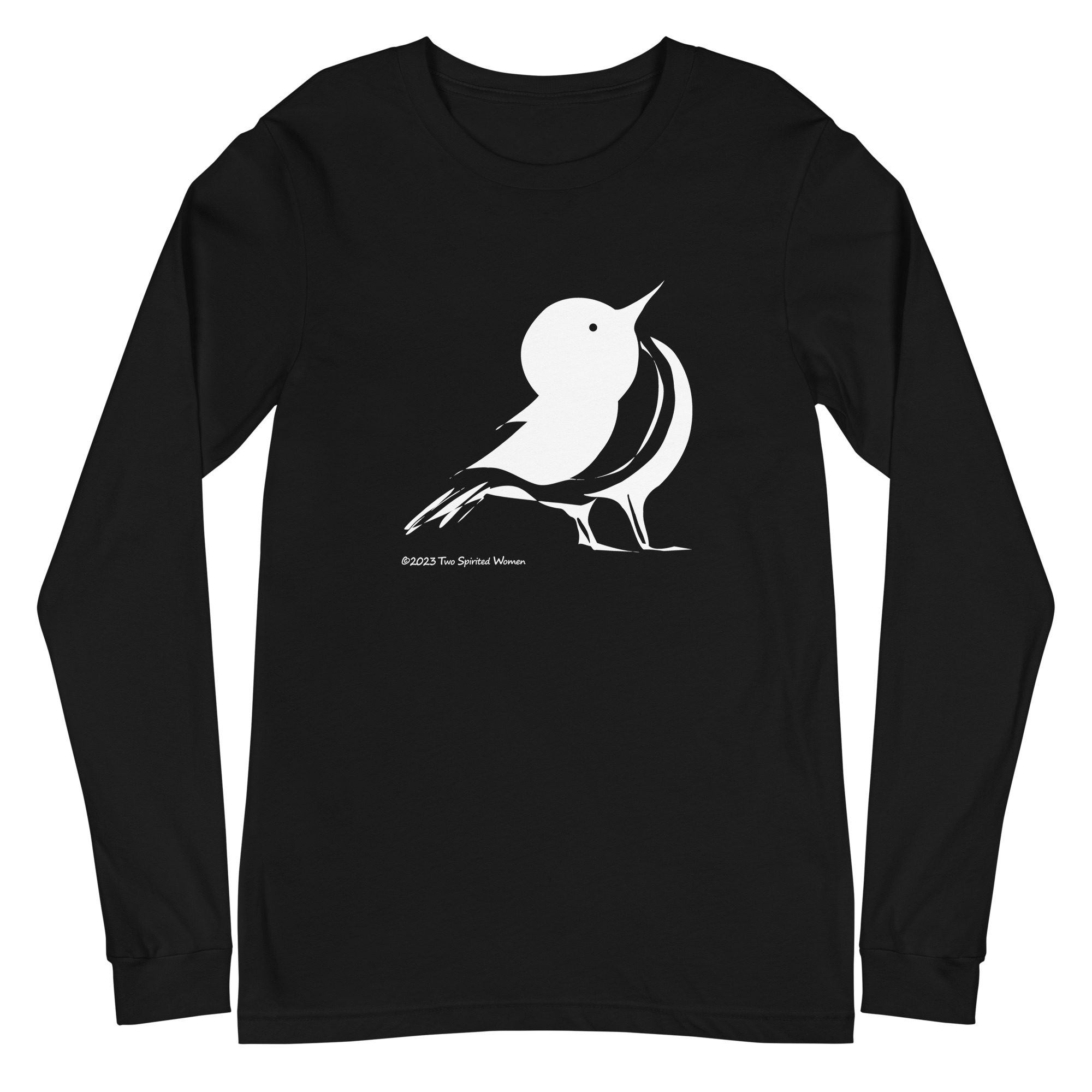 WHITE SONGBIRD - Unisex Long Sleeve Tee - Image 2