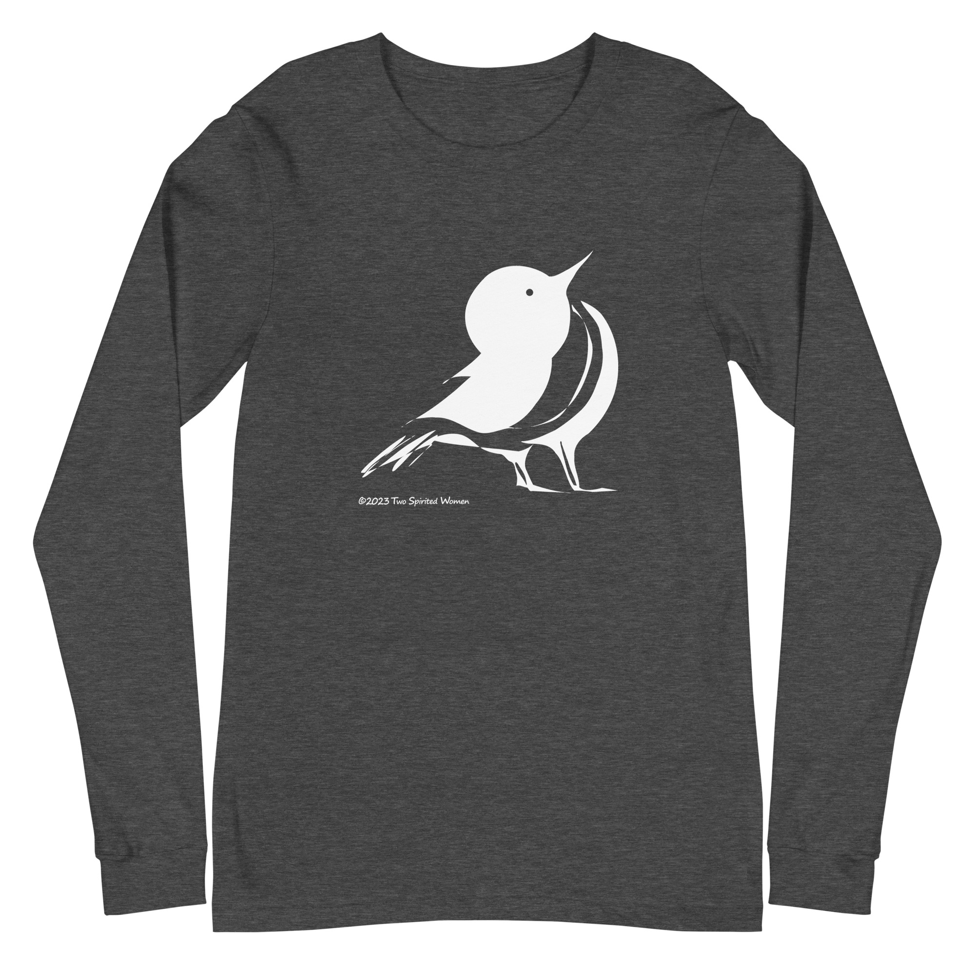 WHITE SONGBIRD - Unisex Long Sleeve Tee - Image 5