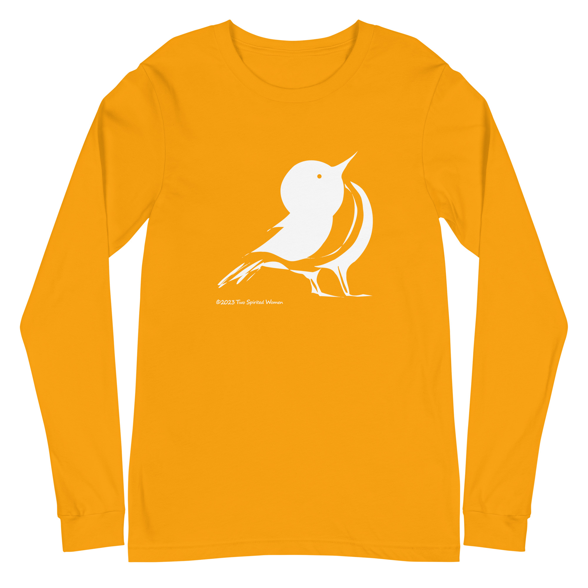 WHITE SONGBIRD - Unisex Long Sleeve Tee - Image 12